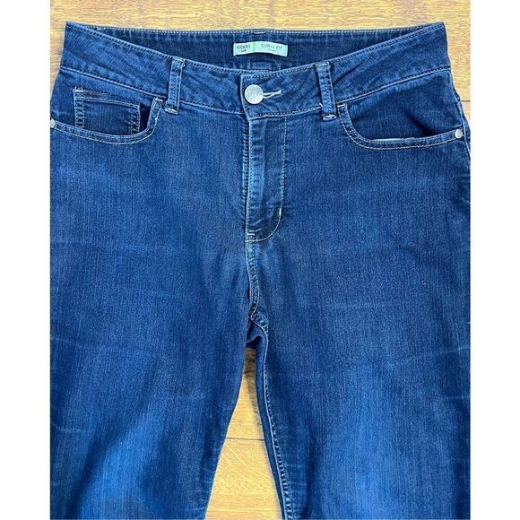 Riders by Lee Women's Size 10M Curvy Fit Midrise Skinny Blue Jeans - Picture 2 of 6